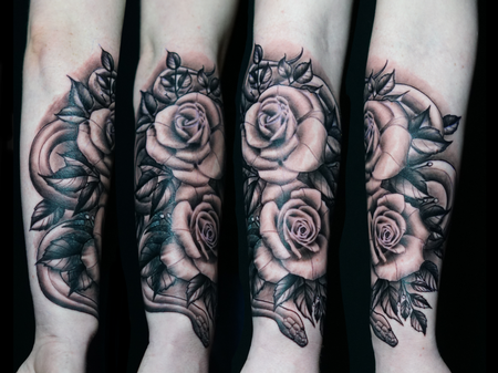 Tattoos - Ryan Cumberledge Roses - 142532