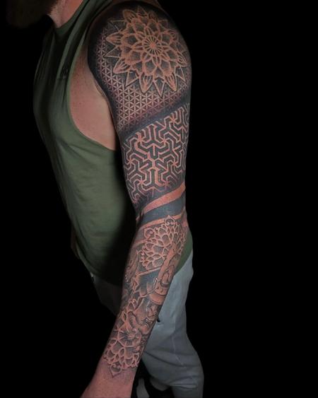 Tattoos - geometric sleeve - 145353
