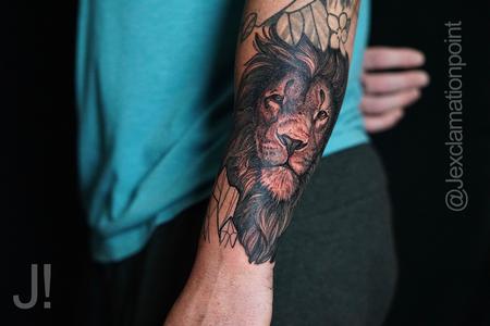 Tattoos - Jesse Carlton Lion Portrait - 142199