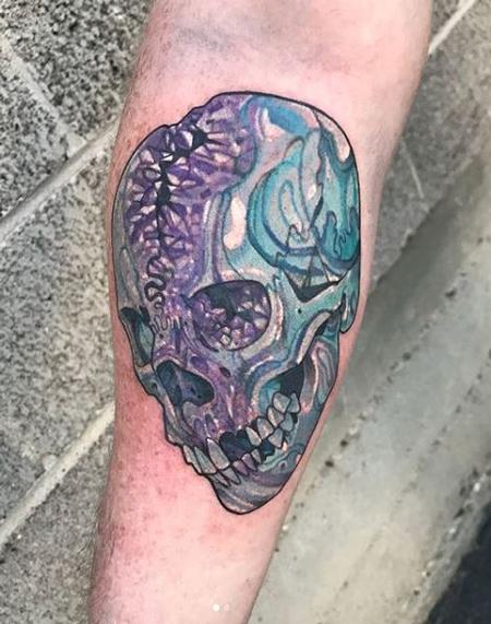 Tattoos - Jesse Carlton Geode Skull - 138888