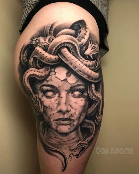 Tattoos - Oak Adams Medusa - 140358