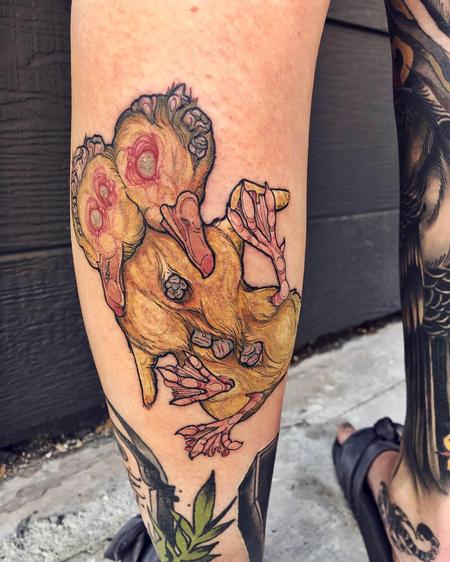 Tori Loke - Two Headed Duck Tattoo