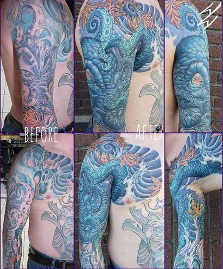 Tattoos - Walt Watts Octopus Repair - 139940