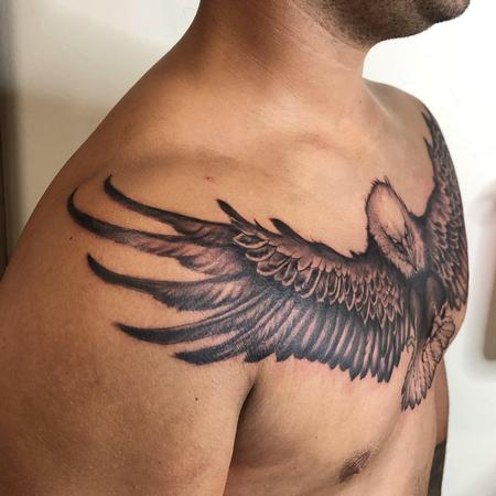 Brennan Walker - Brennan Walker Eagle Tattoo
