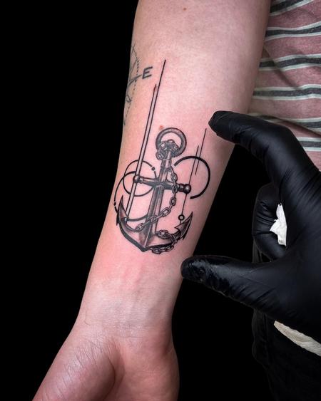 Tattoos - Brennan Walker Anchor Tattoo - 143582