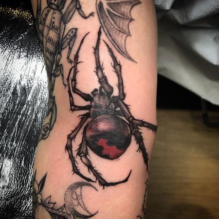 Brennan Walker - Brennan Walker Black Widow Tattoo