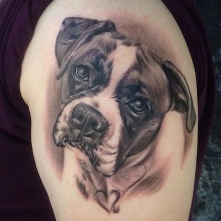 Oak Adams - Dog Portrait Tattoo