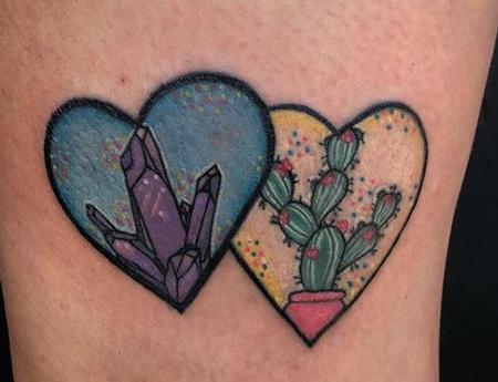 Megyn Olivia - Crystal Cactus, Sparkles and Hearts Tattoo 