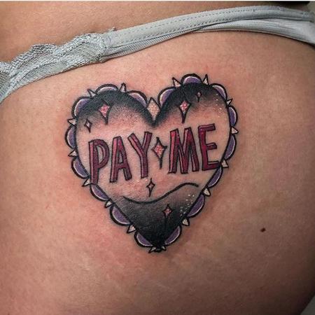 Megyn Olivia - Pay Me Heart Butt Tattoo