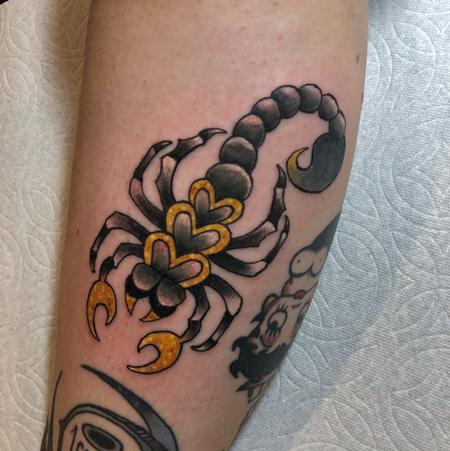 Megyn Olivia - scorpion tattoo