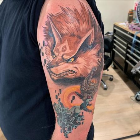Tattoos - Wolf Link and Minda Tattoo - 143401