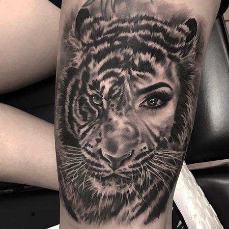Tattoos - Tiger Morph Tattoo - 128615