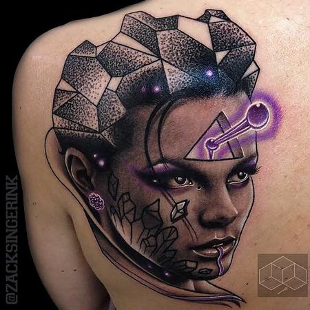 Tattoos - Woman with Crystals - 115311