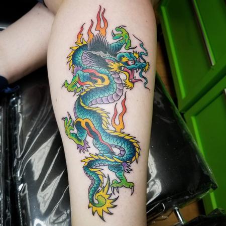 Tattoos - Traditional dragon - 140314