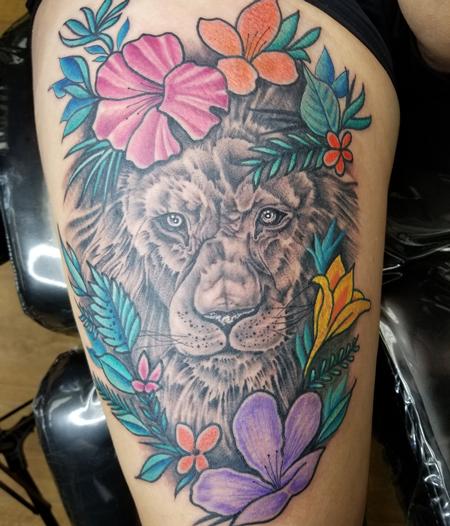 Tattoos - Cedric the lion - 140307