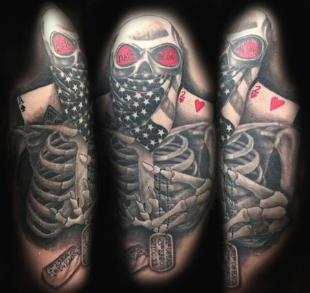 Tattoos - Skully Dogtags - 106314