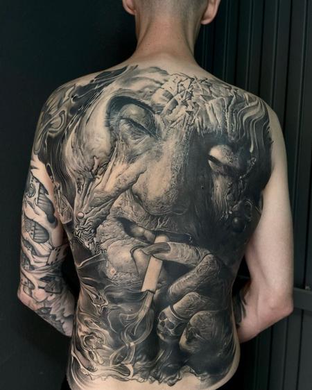 Tattoos - Jean Backpiece - 143111