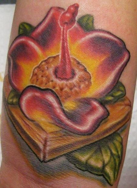 Tattoos - Glowing Flower Tattoo - 59234