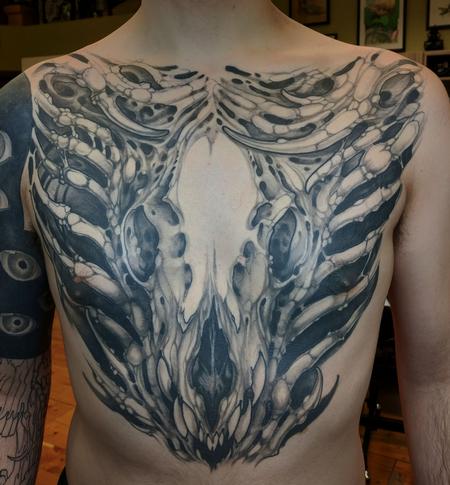 Tattoos - Skull Chest - 140251