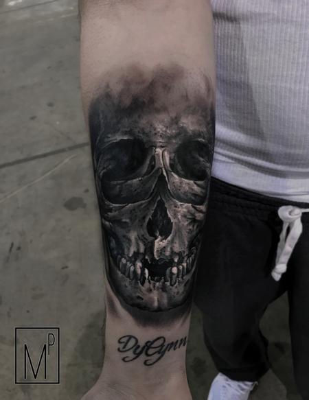 Tattoos - double exposure skull - 133209