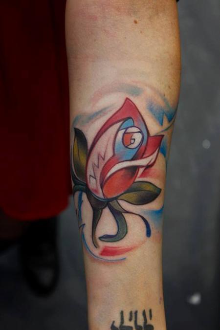 Tattoos - Abstract Rose - 108929
