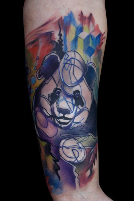 Tattoos - Abstract Panda Bear - 108941
