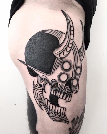 Tattoos - future skull - 128037