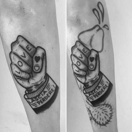 Tattoos - love hand - 128682