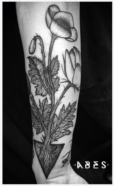 Tattoos - opium poppy - 114954