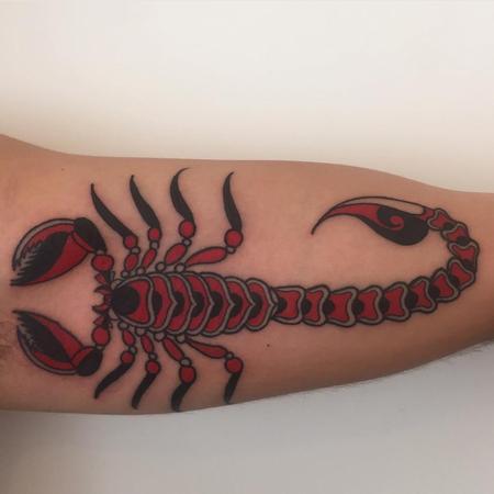 Tattoos - red scorpio - 129252