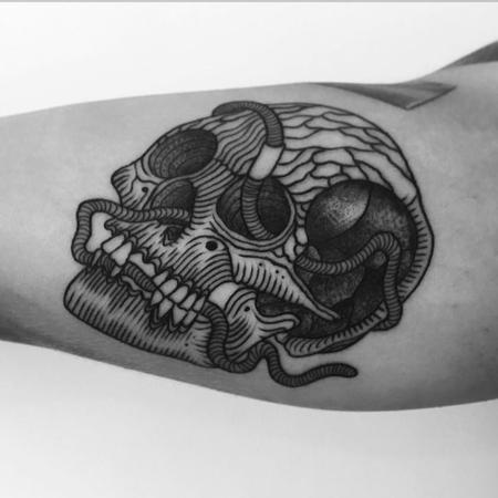 Tattoos - wormskull - 129253
