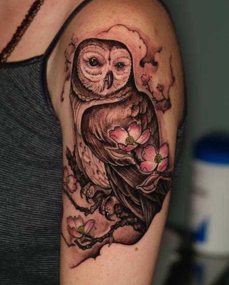 Tattoos - Owl and Dogwwods - 95311