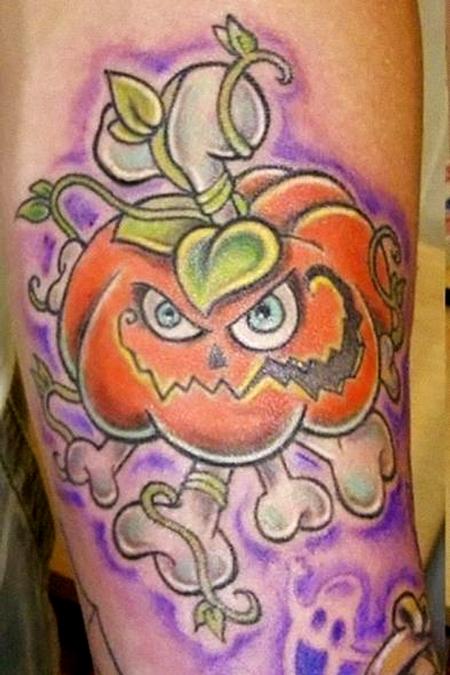 Tattoos - Pumpkin Tattoo - 62852