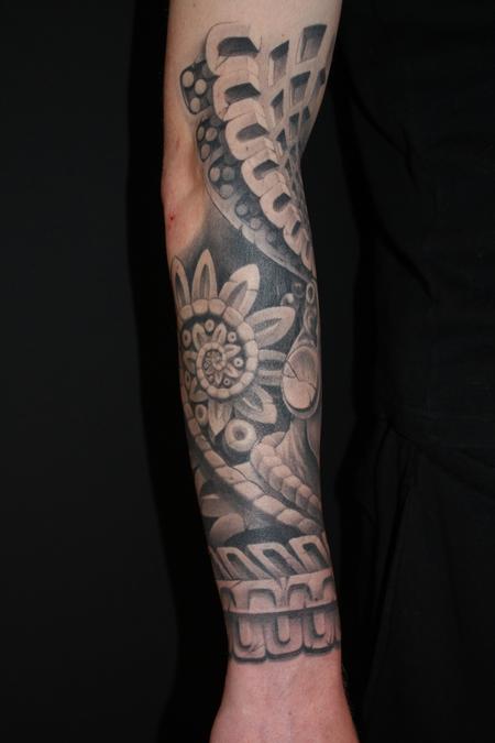Tattoos - Maya indian theme - in progress - 64762