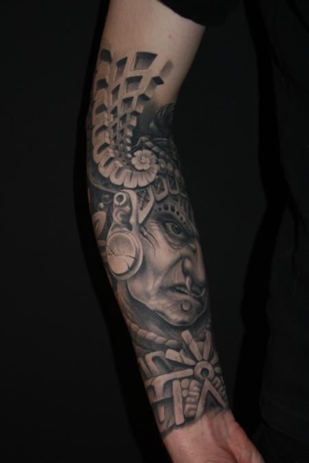 Tattoos - Maya indian theme- in progress - 64763