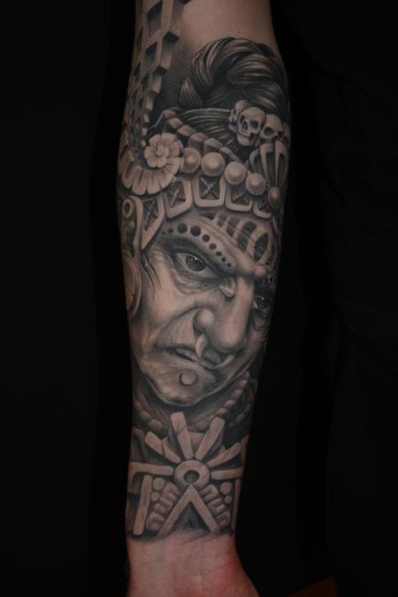Tattoos - Maya indian theme - in progress - 64764
