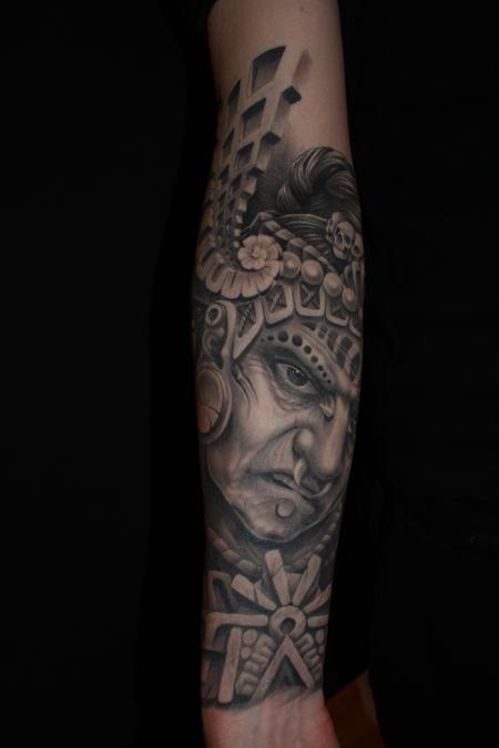 Tattoos - Maya indian theme - in progress - 64766