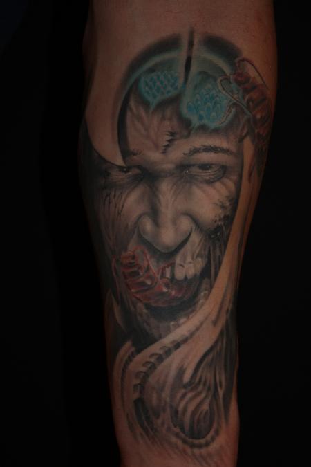 Tattoos - Evil face - bio mech  - 64949