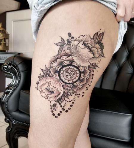 Tattoos - Floral mandala - 131552