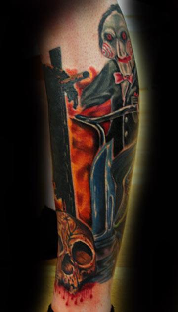 Tattoos - Horror leg sleeve - 59441