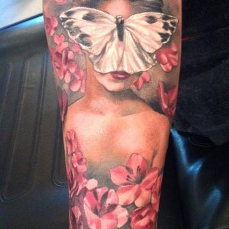 Tattoos - Damon Conklin Butterfly Woman - 131210