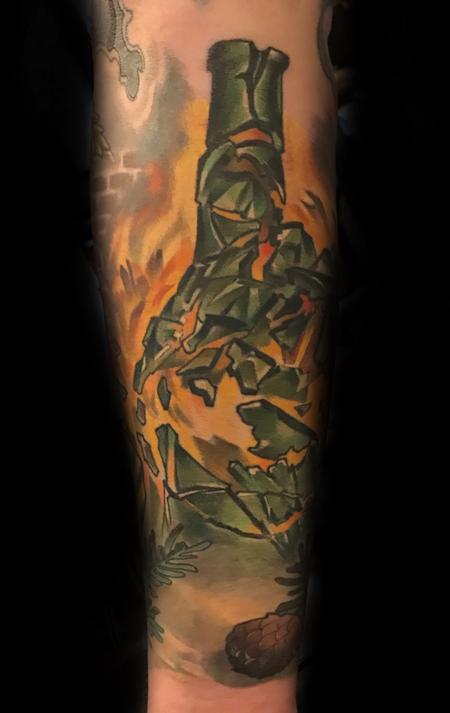 Tattoos - Damon Conklin Exploding Bottle - 131216