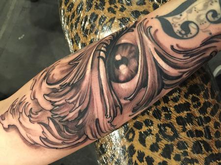 Tattoos - Damon Conklin Filigree Eye - 131217