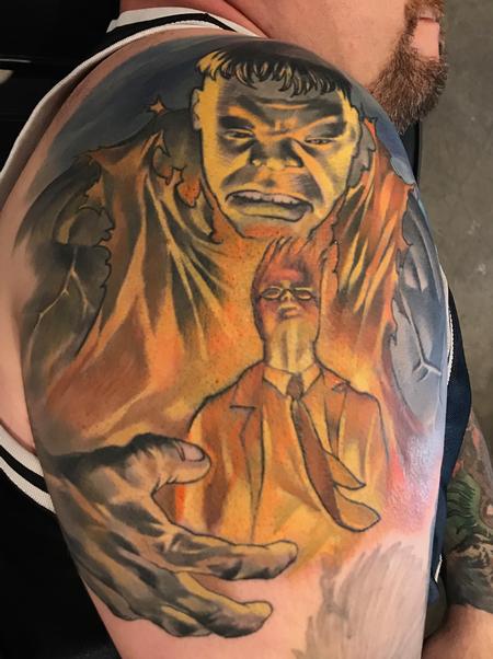 Tattoos - Damon Conklin Hulk - 131229