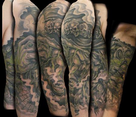 Tattoos - voodoo half sleeve - 64532