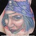 Tattoos - Pirate Girl on the Hand is Worth 2 in the Bush - 35618