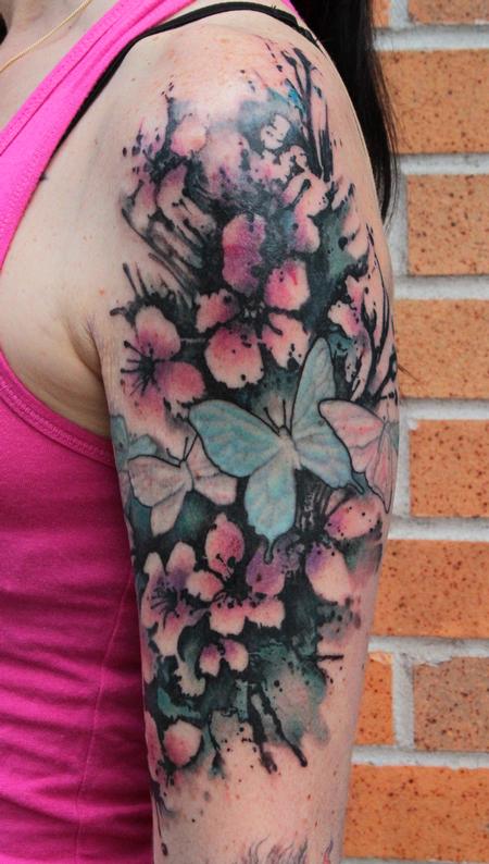 Tattoos - Cherry Blossom Tattoo - 64404