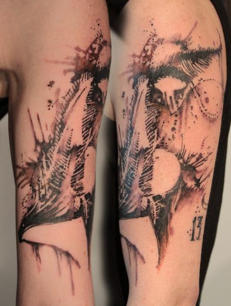 Tattoos - Abstract Gulper Eel Tattoo - 63717