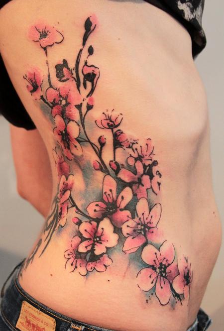 Tattoos - Cherry Blossoms Tattoo - 64405