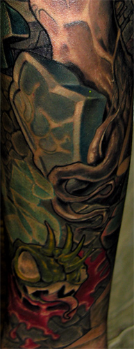 Tattoos - Nocturnal landscape detail - 22083